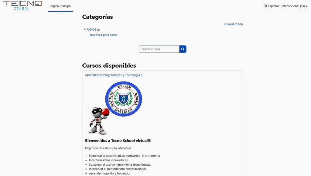 CURSOS ONLINE DE PROGRAMACION Y VIDEOJUEGOS (Moodle)