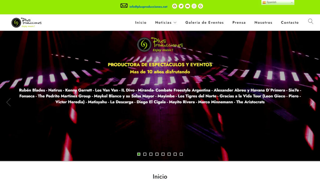 PRODUCTORA DE ESPECTACULOS Y EVENTOS