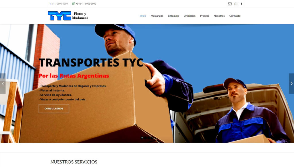 SERVICIO DE TRANSPORTE Y MUDANZAS A HOGARES Y EMPRESAS